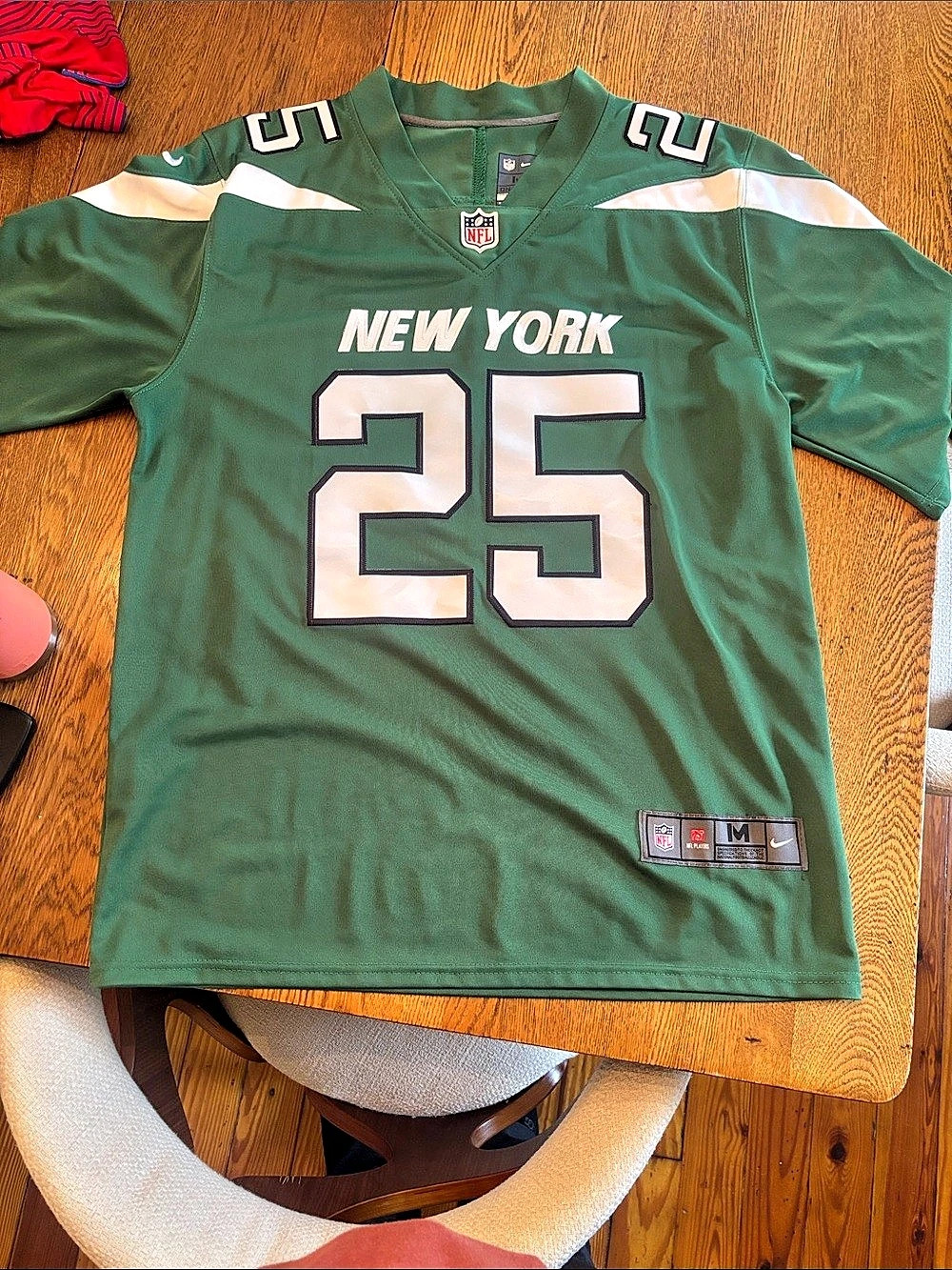 Nike New York Jets Game Jersey Men's Green & White Medium